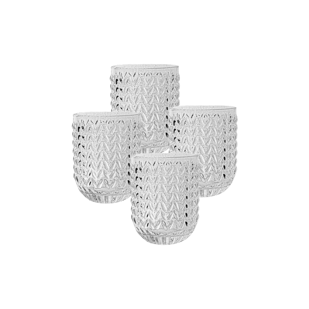 Zickzack-Glas S – 4er-Set