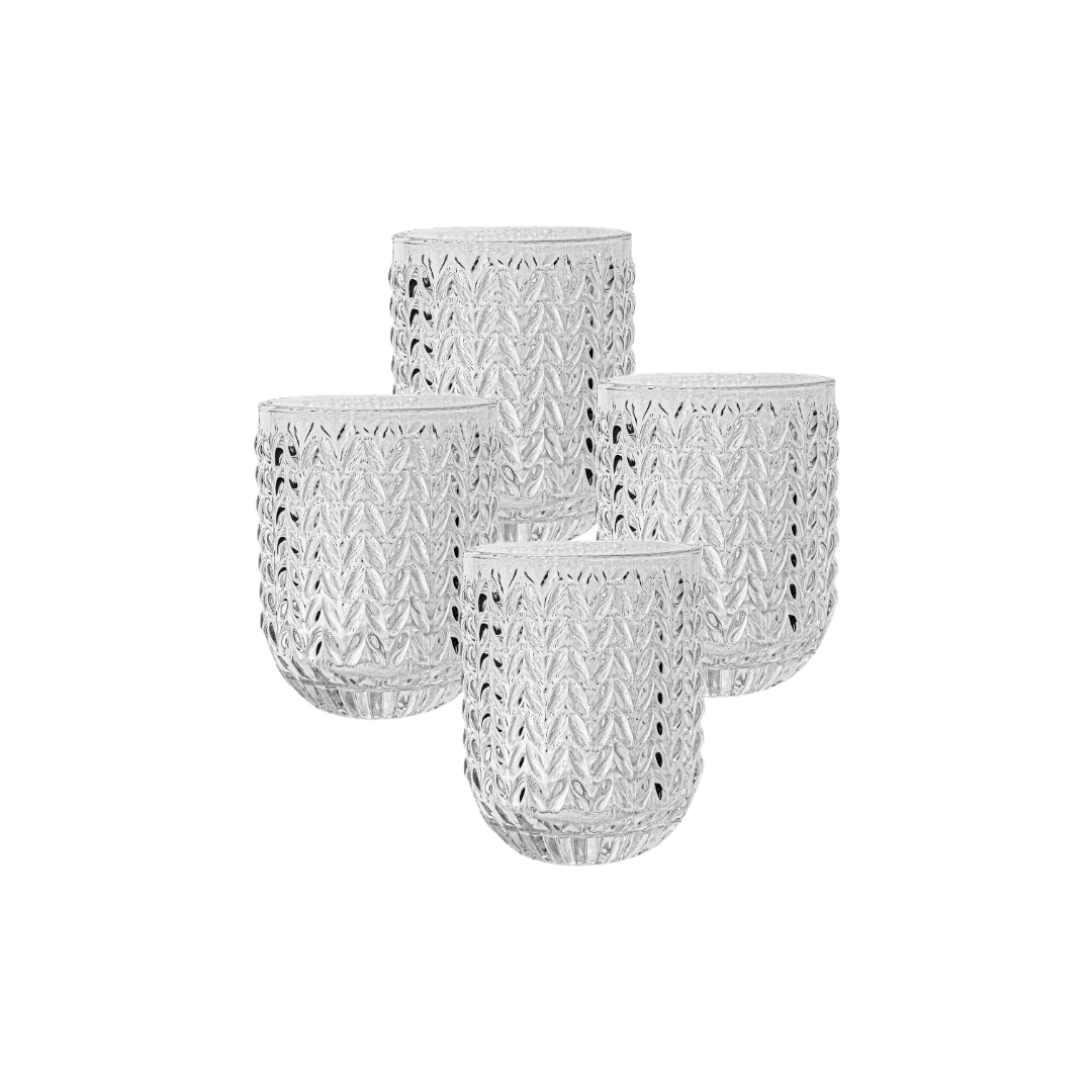 Zickzack-Glas S – 4er-Set