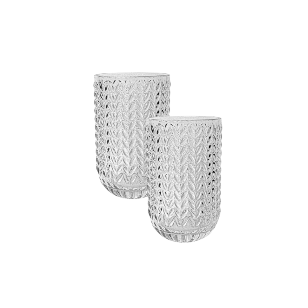 Zigzag glas L - set van 2