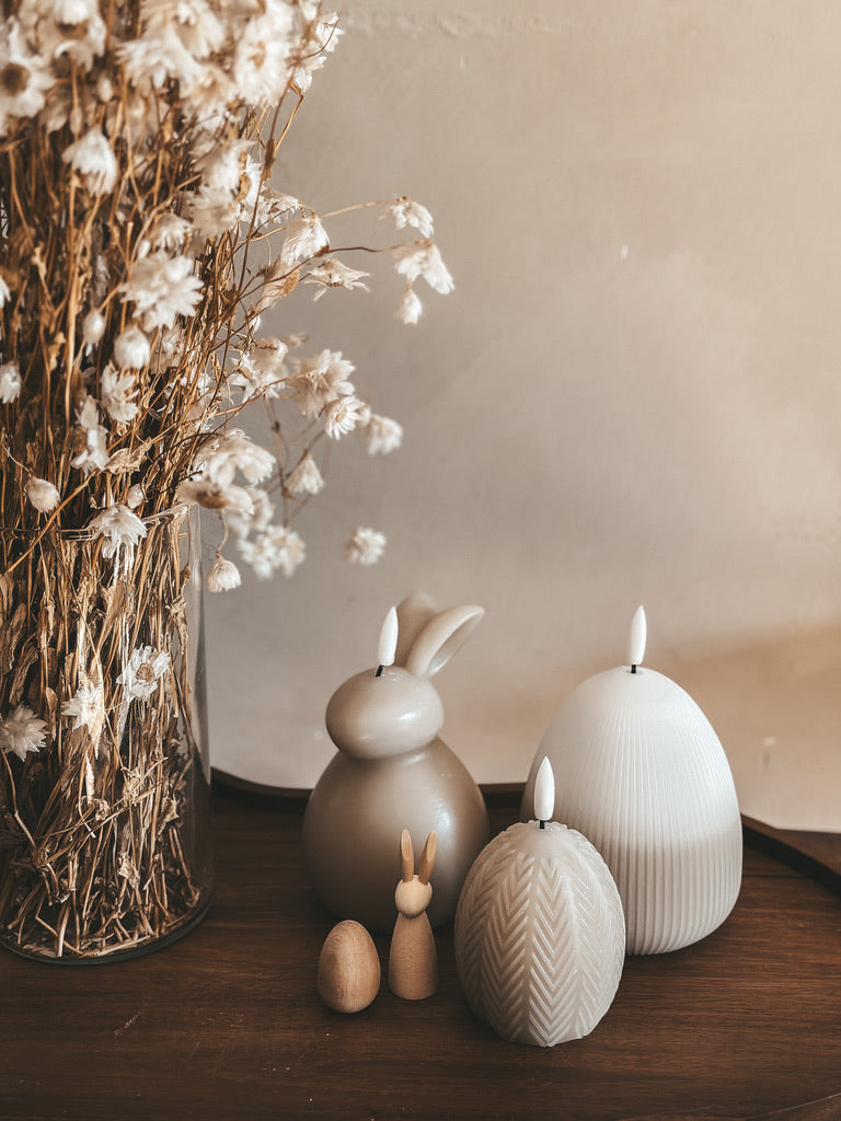 OSTEREIKERZE RIB WEISS/BEIGE - AB