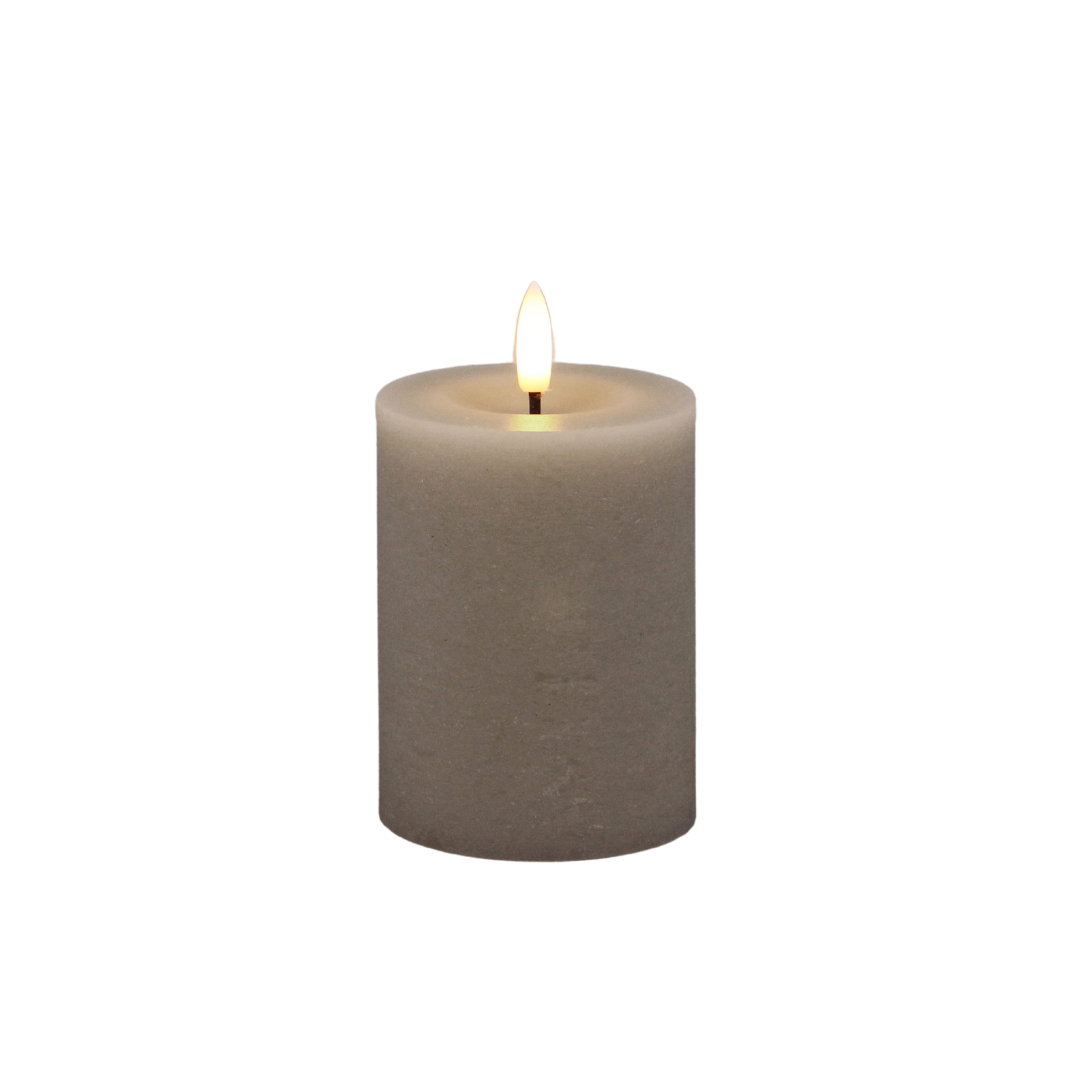 RUSTIKALE LED-STUMPENKERZE S - AB