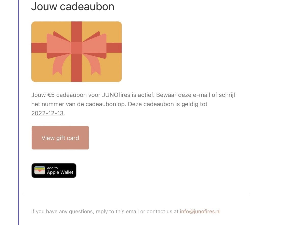 DIGITALER GESCHENKGUTSCHEIN