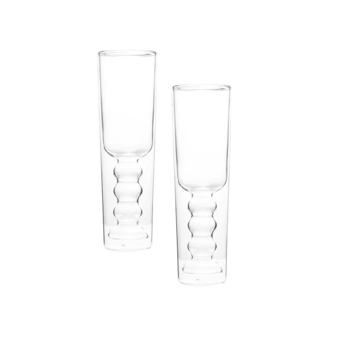 Dubbelwandig Wijn Glas Hoog - set van 2