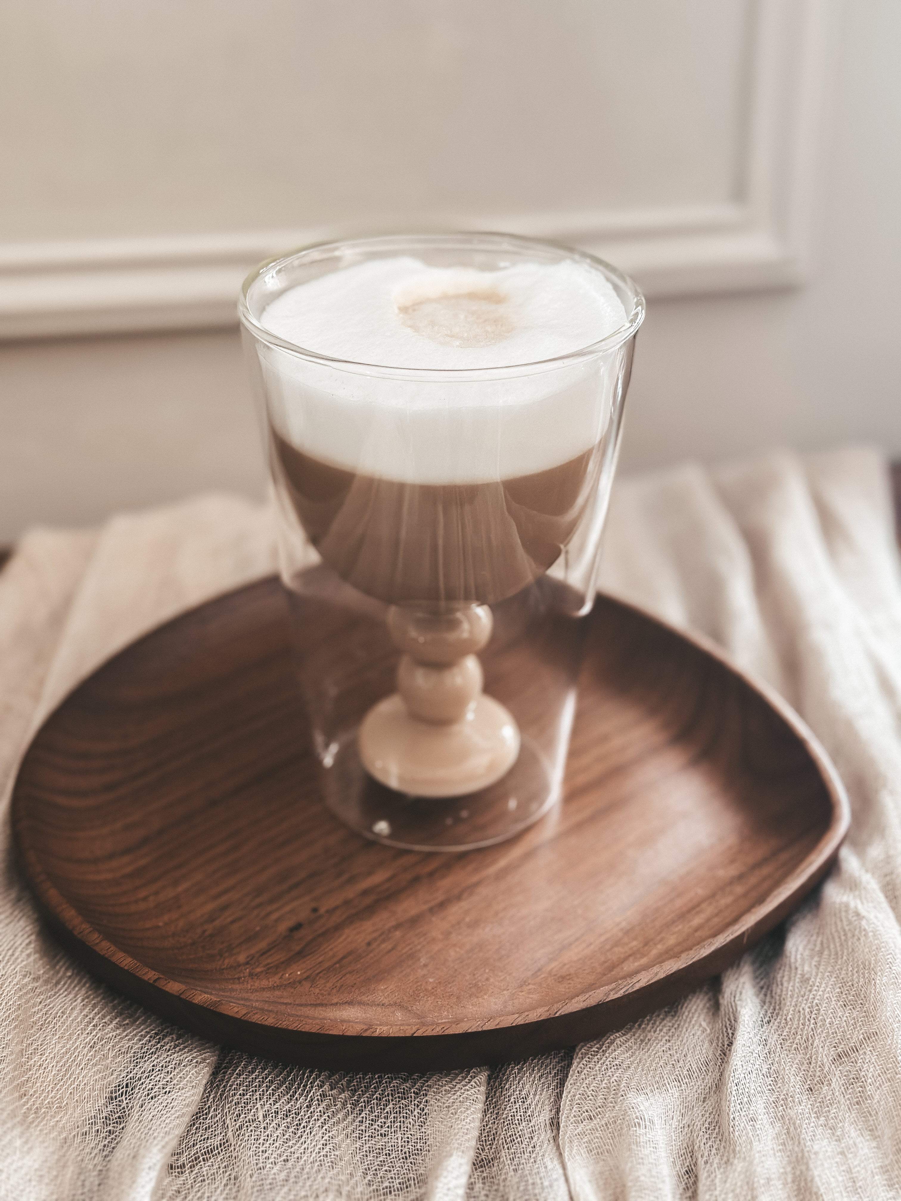 Niedrige, doppelwandige Weingläser – 4er-Set