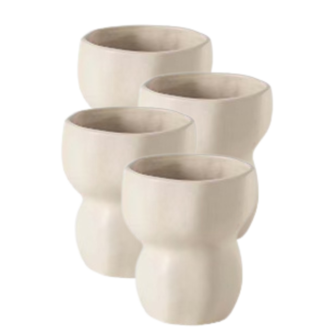 Mok Beige Organisch M - set van 4
