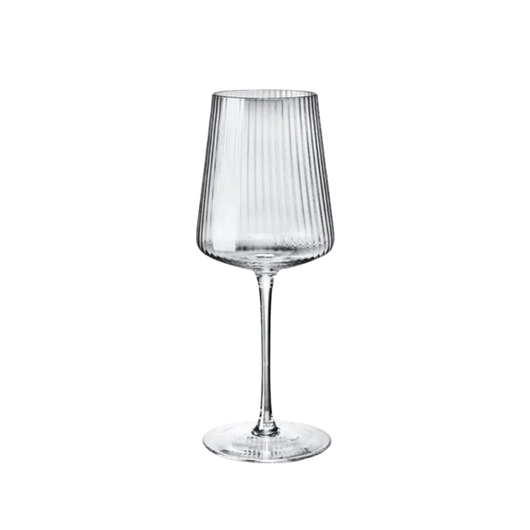 Wijn Glas Ribbel