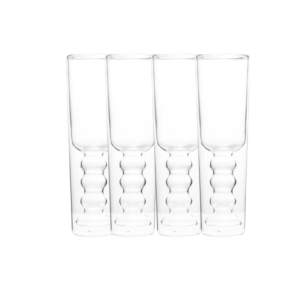 Dubbelwandig Wijn Glas Hoog - set van 4