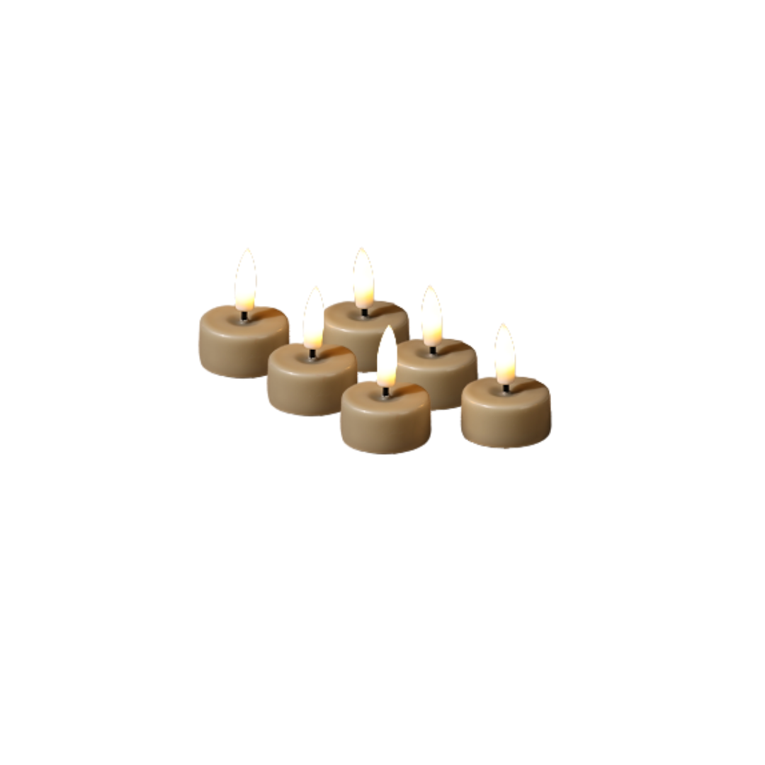 WAXINELICHTEN S - SET VAN 6