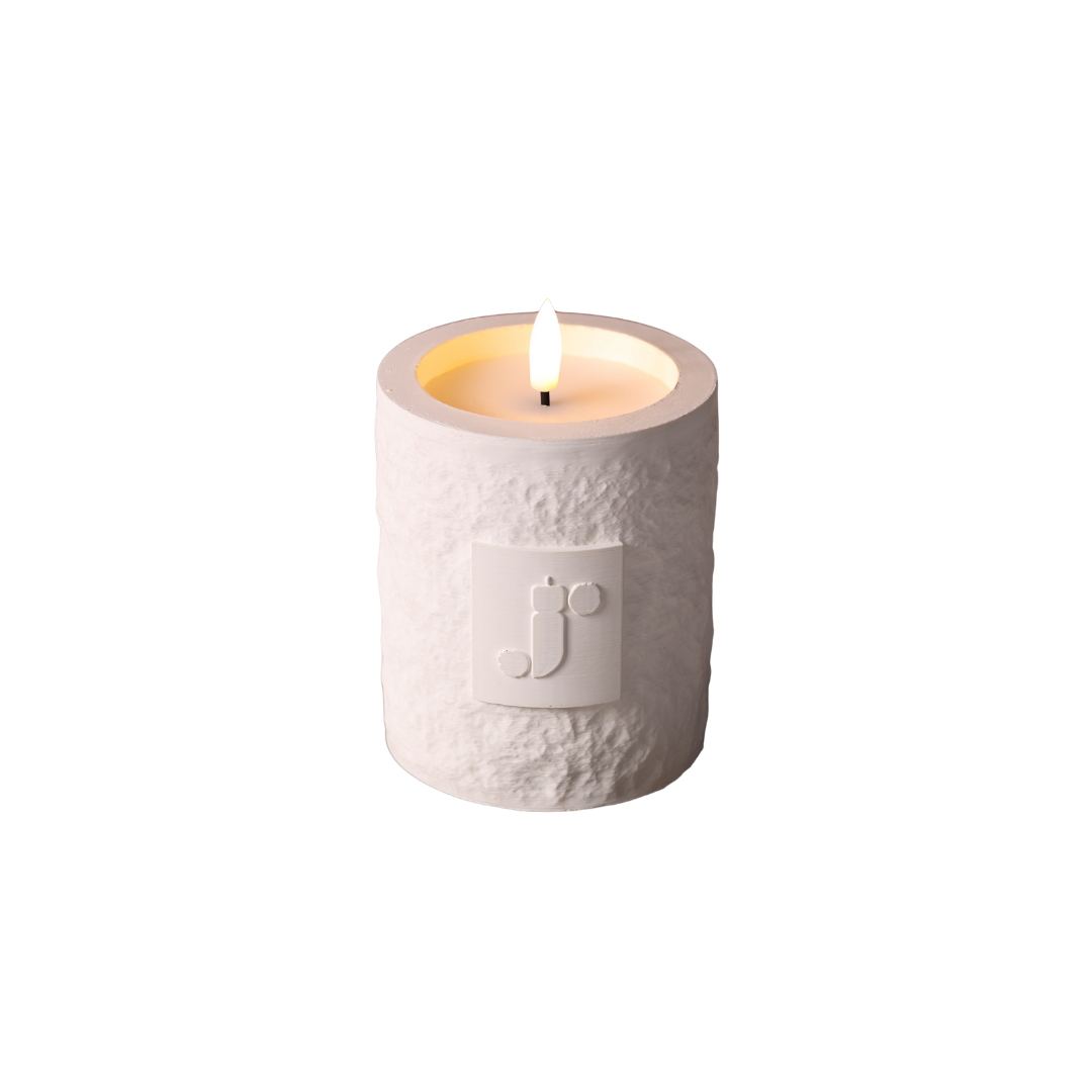 PFINGSTROSE KERZE BEIGE - AB