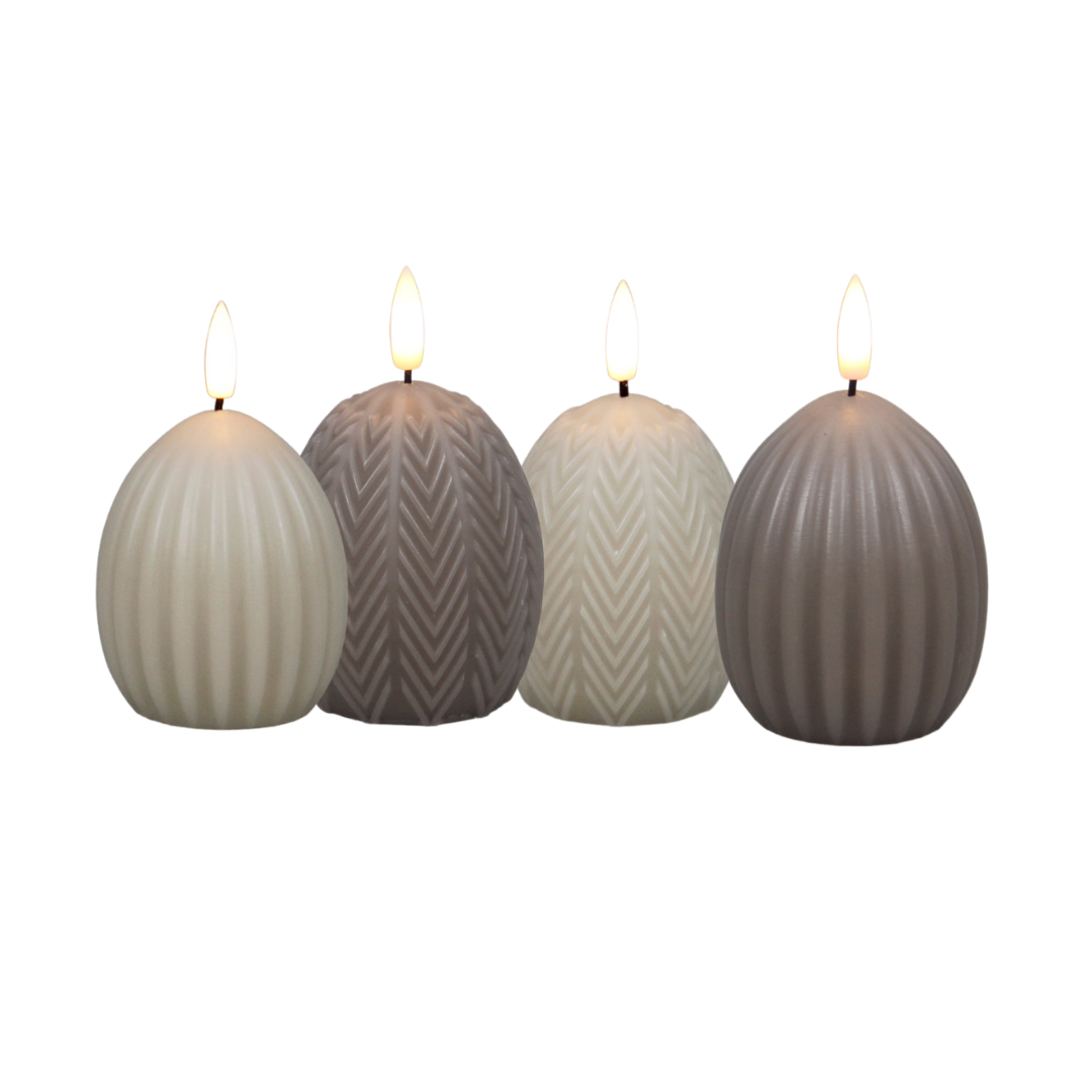 OSTEREIER SET BEIGE &amp; TAUPE