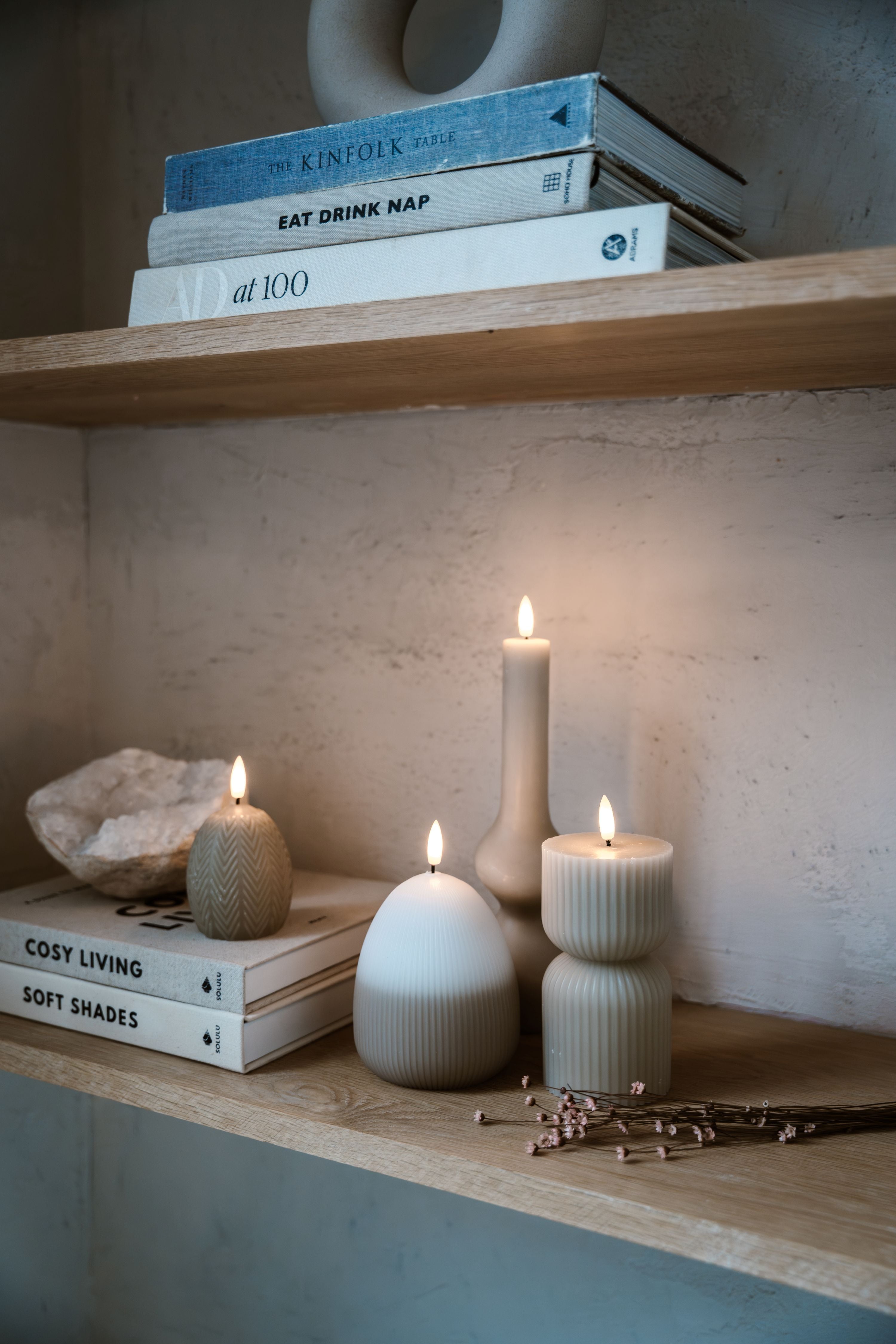 OSTEREIKERZE RIB WEISS/BEIGE - AB