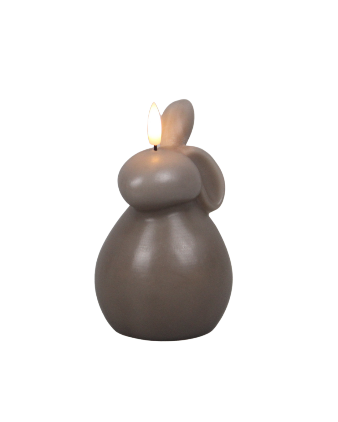 Kaninchenkerze beige, 1 Ohr oben – AB